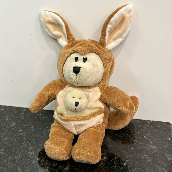 STARBUCKS KANGAROO Bear & Baby JOEY 2019.  11” Approx. POUCH. Australia - Picture 1 of 11